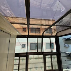 캐노피 파손 보수