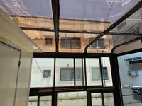 비막이 지붕 렉산 교체 시공 후